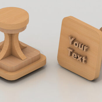 Intra απο ξύλο plywood 3mm-4mm πάχος –  λαβής σφραγίδας Αποκοπή με λέιζερ Αρχείο 146 Δίασταση  20x20 cm INTRAFABR-58474466 - Image 1