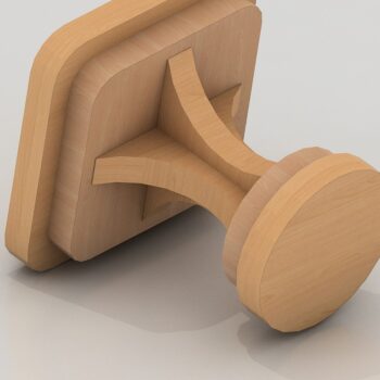 Intra απο ξύλο plywood 3mm-4mm πάχος –  λαβής σφραγίδας, Αρχεία κοπής με λέιζερ Δίασταση  20x20 cm INTRAFABR-42058975 - Image 3