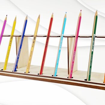Intra απο ξύλο plywood 3mm-4mm πάχος – Σταθείτε για 10 στυλό. Διανυσματικά αρχεία κοπής με λέιζερ Δίασταση  20x20 cm INTRAFABR-82782332 - Image 6