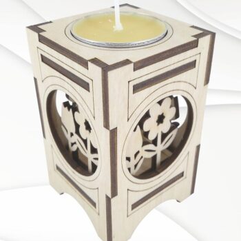 Intra απο ξύλο plywood 3mm-4mm πάχος – Βάση βάσης για αρχεία κεριού, κοπής με λέιζερ Δίασταση  20x20 cm INTRAFABR-113500813 - Image 1