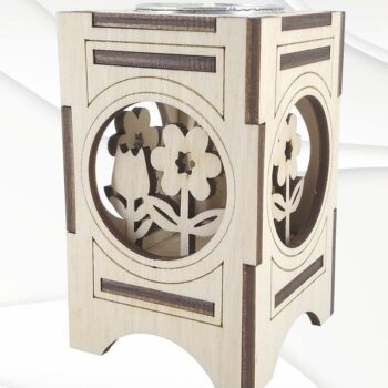 Intra απο ξύλο plywood 3mm-4mm πάχος – Βάση βάσης για αρχεία κεριού, κοπής με λέιζερ Δίασταση  20x20 cm INTRAFABR-113500813 - Image 4