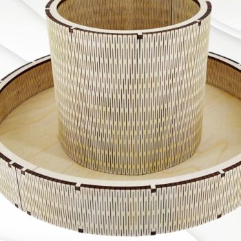 Intra απο ξύλο plywood 3mm-4mm πάχος – Στρογγυλή βάση στήριξης Δίασταση  20x20 cm INTRAFABR-30428654 - Image 10