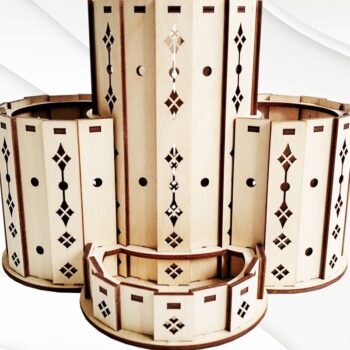 Intra απο ξύλο plywood 3mm-4mm πάχος – Βάση βάσης Dxf Design Cut Laser Δίασταση 40x30 cm INTRAFABR-103450744 - Image 4