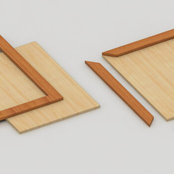 Intra απο ξύλο plywood 3mm-4mm πάχος – Πακέτο πλαισίων φωτογραφιών Standard Metric Sizes Δίασταση  20x20 cm INTRAFABR-64955106 - Image 3