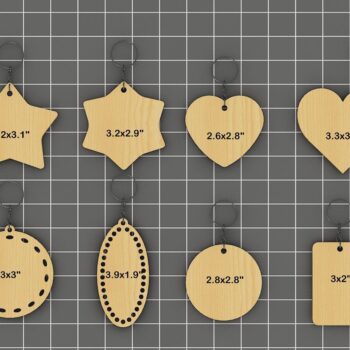 Intra απο ξύλο plywood 3mm-4mm πάχος – Στάνταρ σχήματα Μπρελόκ Δίασταση 5x5 cm INTRAFABR-39946281 - Image 1