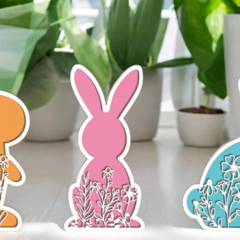 Intra απο ξύλο plywood 3mm-4mm πάχος – Αρχείο Standing Bunnies Δίασταση  20x20 cm INTRAFABR-116834997 - Image 4