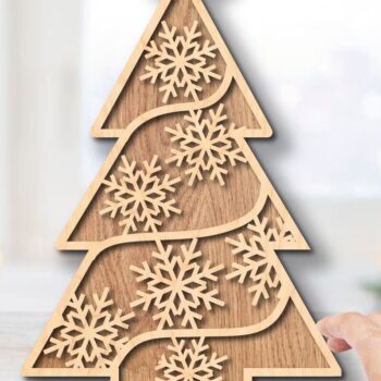 Intra απο ξύλο plywood 3mm-4mm πάχος – Πακέτο διακόσμησης για όρθιο χριστουγεννιάτικο δέντρο Δίασταση  20x20 cm INTRAFABR-36517244 - Image 10