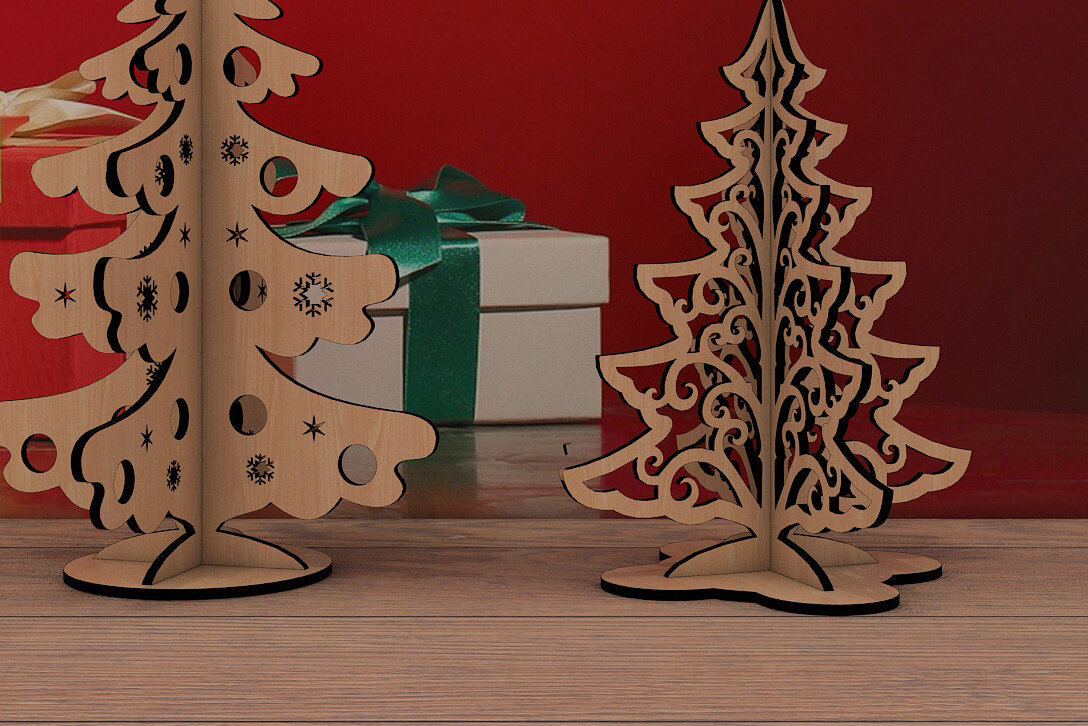 Intra απο ξύλο plywood 3mm-4mm πάχος – Στόλισμα Χριστουγεννιάτικου Δέντρου 282 Δίασταση  20x20 cm INTRAFABR-53989287