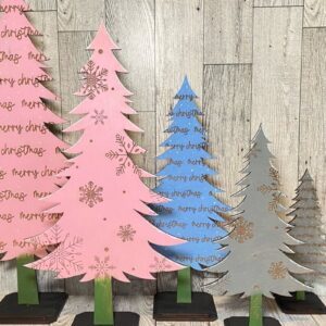 Intra απο ξύλο plywood 3mm-4mm πάχος – Μόνιμα Χριστουγεννιάτικα Δέντρα Laser Δίασταση  20x20 cm INTRAFABR-44638022