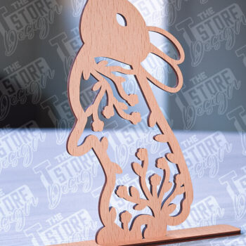 Intra απο ξύλο plywood 3mm-4mm πάχος – Στολίδια για Πασχαλινό Λαγουδάκι | CNC Δίασταση  20x20 cm INTRAFABR-88388651 - Image 4