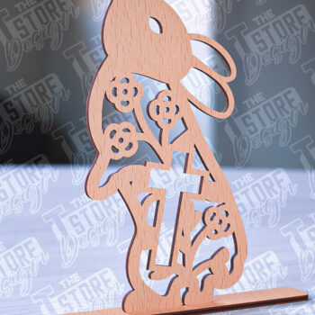 Intra απο ξύλο plywood 3mm-4mm πάχος – Στολίδια για Πασχαλινό Λαγουδάκι | CNC Δίασταση  20x20 cm INTRAFABR-88388651 - Image 5