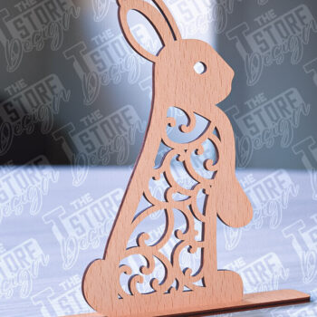 Intra απο ξύλο plywood 3mm-4mm πάχος – Στολίδια για Πασχαλινό Λαγουδάκι | CNC Δίασταση  20x20 cm INTRAFABR-88388651 - Image 11