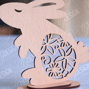 Intra απο ξύλο plywood 3mm-4mm πάχος – Στολίδια για Πασχαλινό Λαγουδάκι | CNC Δίασταση  20x20 cm INTRAFABR-89112406