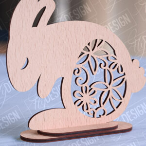 Intra απο ξύλο plywood 3mm-4mm πάχος – Στολίδια για Πασχαλινό Λαγουδάκι | CNC Δίασταση  20x20 cm INTRAFABR-89112431