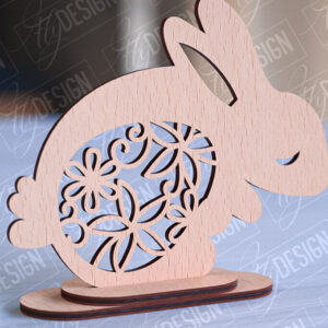 Intra απο ξύλο plywood 3mm-4mm πάχος – Στολίδια για Πασχαλινό Λαγουδάκι | CNC Δίασταση  20x20 cm INTRAFABR-89112461