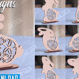 Intra απο ξύλο plywood 3mm-4mm πάχος – Στολίδια για Πασχαλινό Λαγουδάκι | CNC Δίασταση  20x20 cm INTRAFABR-89112570