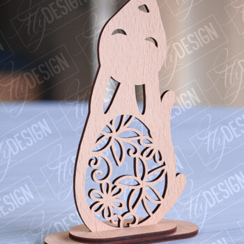 Intra απο ξύλο plywood 3mm-4mm πάχος – Στολίδια για Πασχαλινό Λαγουδάκι | CNC Δίασταση  20x20 cm INTRAFABR-89112570 - Image 7