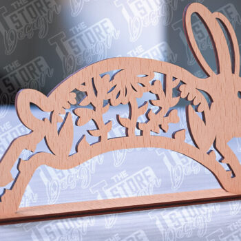 Intra απο ξύλο plywood 3mm-4mm πάχος – Στολίδια για Πασχαλινό Λαγουδάκι | CNC Δίασταση  20x20 cm INTRAFABR-88388494 - Image 1