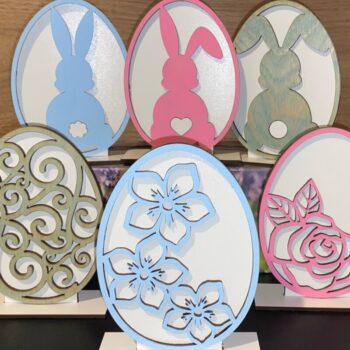 Intra απο ξύλο plywood 3mm-4mm πάχος – Μόνιμη Πασχαλινή Δέσμη 6 LaserSVG Δίασταση  20x20 cm INTRAFABR-27183839 - Image 1