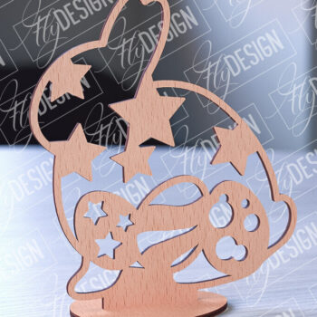 Intra απο ξύλο plywood 3mm-4mm πάχος – Στολίδια με όρθια πασχαλινά αυγά | Αρχείο CNC Δίασταση  20x20 cm INTRAFABR-88136375 - Image 2