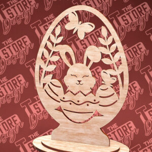 Intra απο ξύλο plywood 3mm-4mm πάχος – Στολίδια με όρθια πασχαλινά αυγά | Αρχείο CNC Δίασταση  20x20 cm INTRAFABR-88218274