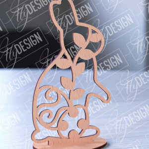 Intra απο ξύλο plywood 3mm-4mm πάχος – Στολίδια με όρθια πασχαλινά αυγά | Αρχείο CNC Δίασταση  20x20 cm INTRAFABR-88135777