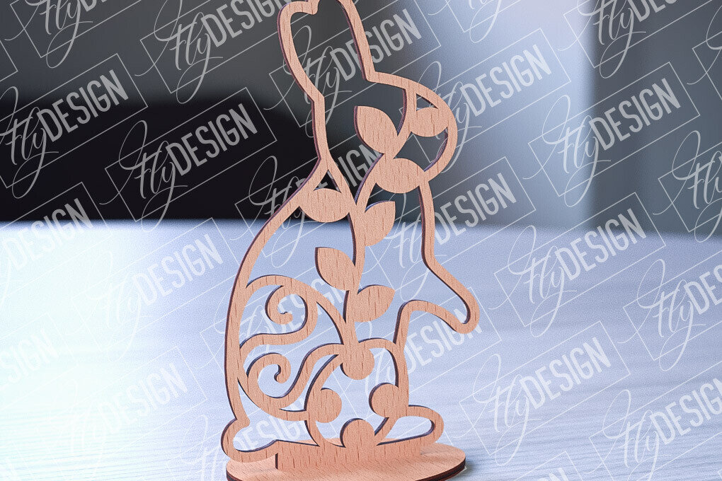 Intra απο ξύλο plywood 3mm-4mm πάχος – Στολίδια με όρθια πασχαλινά αυγά | Αρχείο CNC Δίασταση  20x20 cm INTRAFABR-88135777