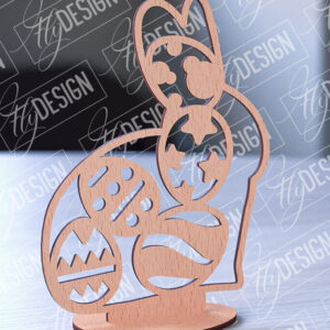 Intra απο ξύλο plywood 3mm-4mm πάχος – Στολίδια με όρθια πασχαλινά αυγά | Αρχείο CNC Δίασταση  20x20 cm INTRAFABR-88135810