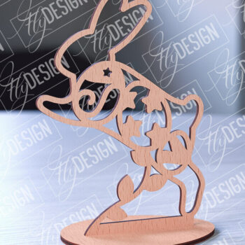 Intra απο ξύλο plywood 3mm-4mm πάχος – Στολίδια με όρθια πασχαλινά αυγά | Αρχείο CNC Δίασταση  20x20 cm INTRAFABR-88135821 - Image 1