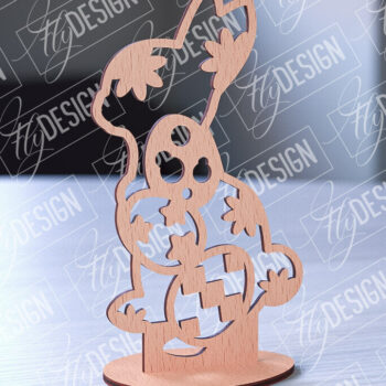 Intra απο ξύλο plywood 3mm-4mm πάχος – Στολίδια με όρθια πασχαλινά αυγά | Αρχείο CNC Δίασταση  20x20 cm INTRAFABR-88135880 - Image 1