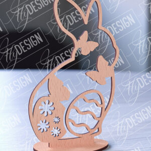 Intra απο ξύλο plywood 3mm-4mm πάχος – Στολίδια με όρθια πασχαλινά αυγά | Αρχείο CNC Δίασταση  20x20 cm INTRAFABR-88135695