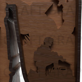 Intra απο ξύλο plywood 3mm-4mm πάχος – Standing Soldier Layered Δίασταση  20x20 cm INTRAFABR-122147001 - Image 6