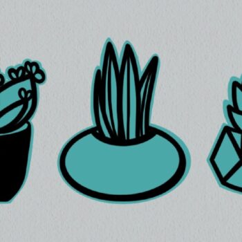 Intra απο ξύλο plywood 3mm-4mm πάχος – Standing Succulent Laser File Δίασταση  20x20 cm INTRAFABR-19726189 - Image 1