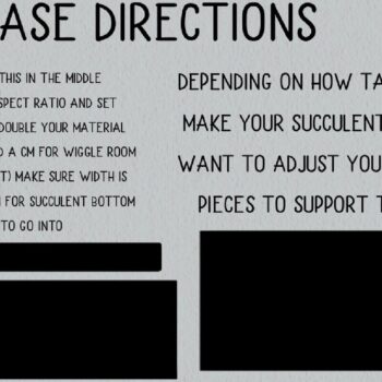 Intra απο ξύλο plywood 3mm-4mm πάχος – Standing Succulent Laser File Δίασταση  20x20 cm INTRAFABR-19726189 - Image 2