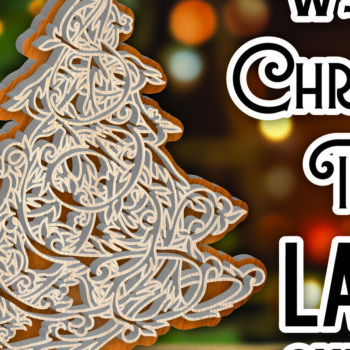 Intra απο ξύλο plywood 3mm-4mm πάχος – Όρθιο Ξύλινο Χριστουγεννιάτικο Δέντρο 2 Δίασταση 20x20 cm INTRAFABR-107559521 - Image 1