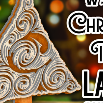 Intra απο ξύλο plywood 3mm-4mm πάχος – Όρθιο Ξύλινο Χριστουγεννιάτικο Δέντρο 3 Δίασταση 20x20 cm INTRAFABR-107559541 - Image 1