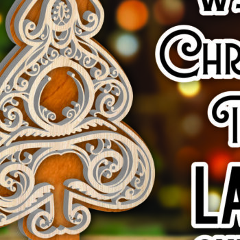 Intra απο ξύλο plywood 3mm-4mm πάχος – Όρθιο Ξύλινο Χριστουγεννιάτικο Δέντρο 4 Δίασταση  20x20 cm INTRAFABR-107559557 - Image 1