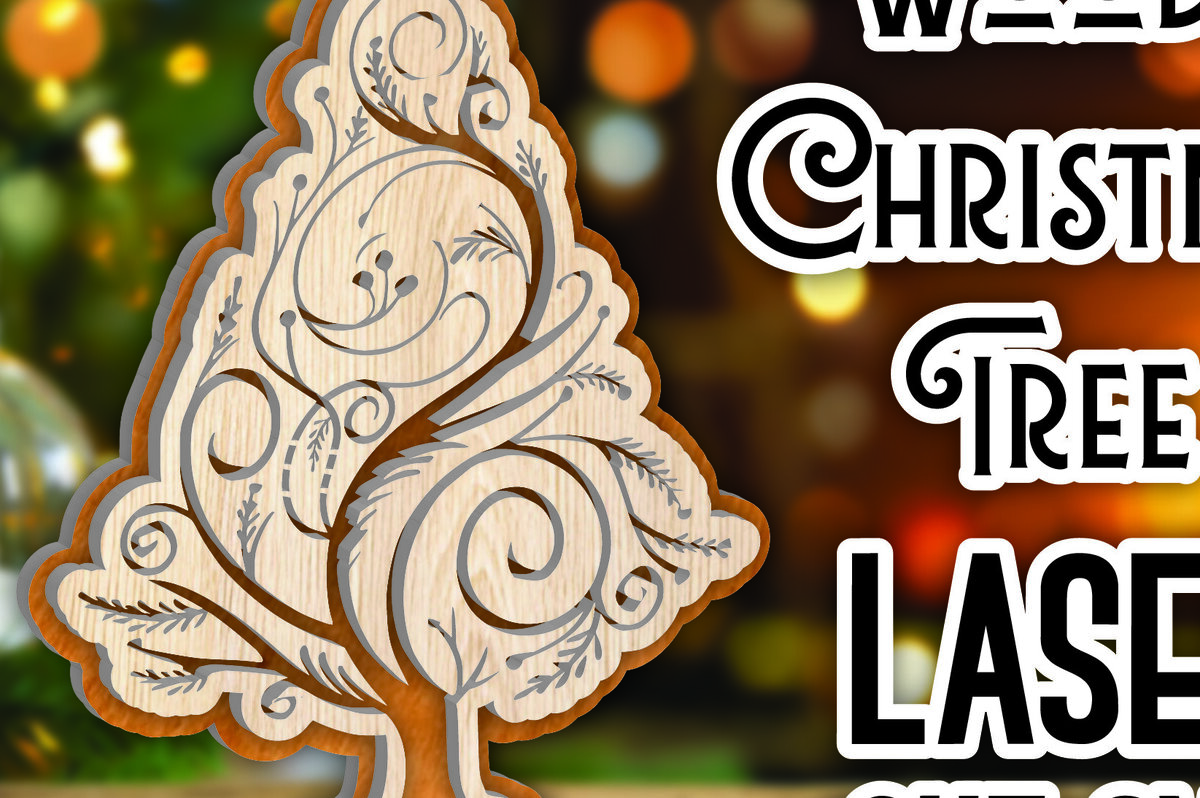 Intra απο ξύλο plywood 3mm-4mm πάχος – Όρθιο Ξύλινο Χριστουγεννιάτικο Δέντρο 5 Δίασταση  20x20 cm INTRAFABR-107559568