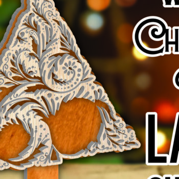 Intra απο ξύλο plywood 3mm-4mm πάχος – Όρθιο Ξύλινο Χριστουγεννιάτικο Δέντρο 6 Δίασταση  20x20 cm INTRAFABR-107559580 - Image 1