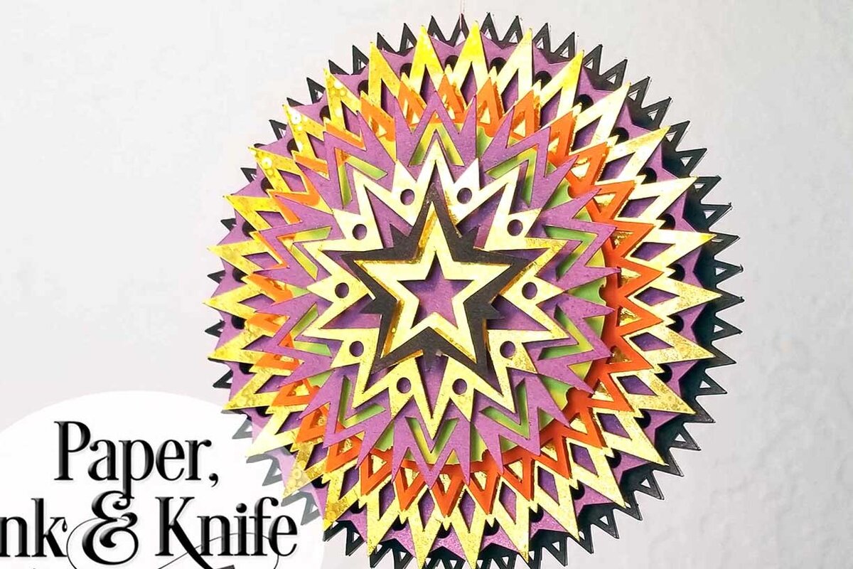 Intra απο ξύλο plywood 3mm-4mm πάχος – Αστέρι, τρισδιάστατο χάρτινο στολίδι Δίασταση  20x20 cm INTRAFABR-17838554