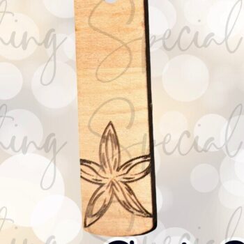 Intra απο ξύλο plywood 3mm-4mm πάχος – Σκουλαρίκια Star Fish Bar Δίασταση  5x5 cm INTRAFABR-93907683 - Image 2