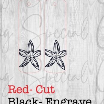 Intra απο ξύλο plywood 3mm-4mm πάχος – Σκουλαρίκια Star Fish Bar Δίασταση  5x5 cm INTRAFABR-93907683 - Image 3