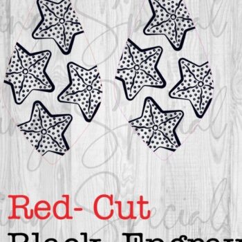 Intra απο ξύλο plywood 3mm-4mm πάχος – Σκουλαρίκια Star Fish Tear Drop Δίασταση  5x5 cm INTRAFABR-93907835 - Image 3