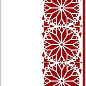 Intra απο ξύλο plywood 3mm-4mm πάχος – Star Flower Γεωμετρική Κάρτα Δαντέλας Δίασταση  20x20 cm INTRAFABR-35826730