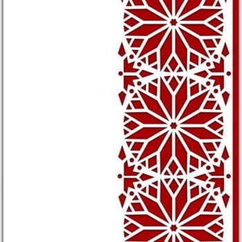 Intra απο ξύλο plywood 3mm-4mm πάχος – Star Flower Γεωμετρική Κάρτα Δαντέλας Δίασταση  20x20 cm INTRAFABR-35826730 - Image 1