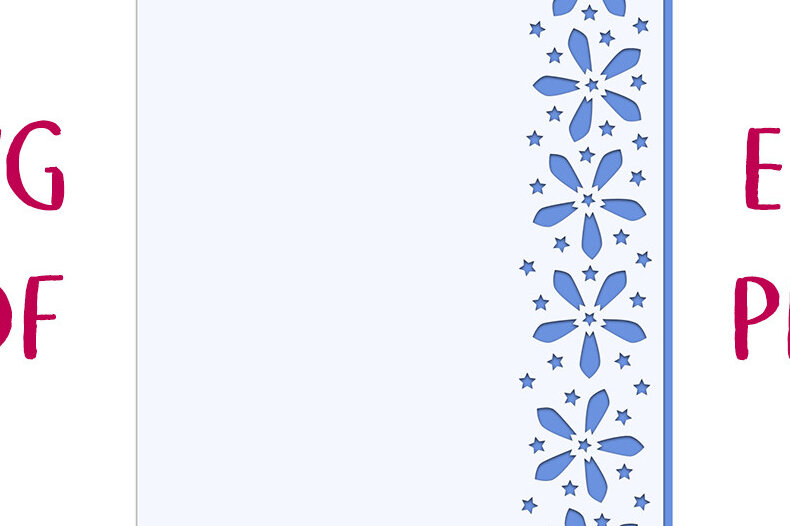 Intra απο ξύλο plywood 3mm-4mm πάχος – Αρχείο κομμένου κάρτας με δαντέλα Star Flower Δίασταση  20x20 cm INTRAFABR-10924073