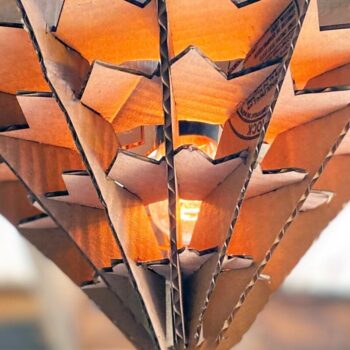 Intra απο ξύλο plywood 3mm-4mm πάχος – Κοπή λέιζερ Star Lampshade Δίασταση  20x20 cm INTRAFABR-38884657 - Image 1