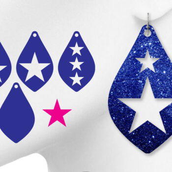 Intra απο ξύλο plywood 3mm-4mm πάχος – Δερμάτινα Σκουλαρίκια Star Δίασταση  5x5 cm INTRAFABR-9797182 - Image 1