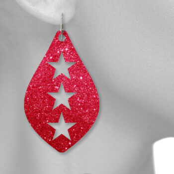 Intra απο ξύλο plywood 3mm-4mm πάχος – Δερμάτινα Σκουλαρίκια Star Δίασταση  5x5 cm INTRAFABR-9797182 - Image 3