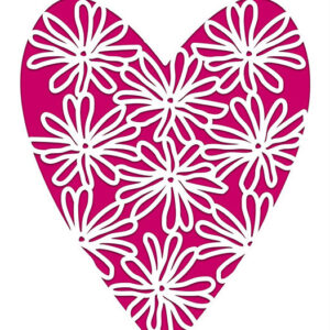 Intra απο ξύλο plywood 3mm-4mm πάχος – Star Magnolia Flower Heart Card Cut Δίασταση  20x20 cm INTRAFABR-12224979